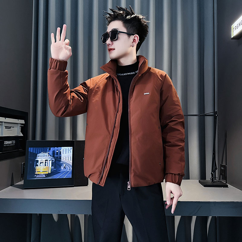 MF104-P138 控178  冬季社会小伙加厚保暖立领棉衣棉服外套 红色2图片