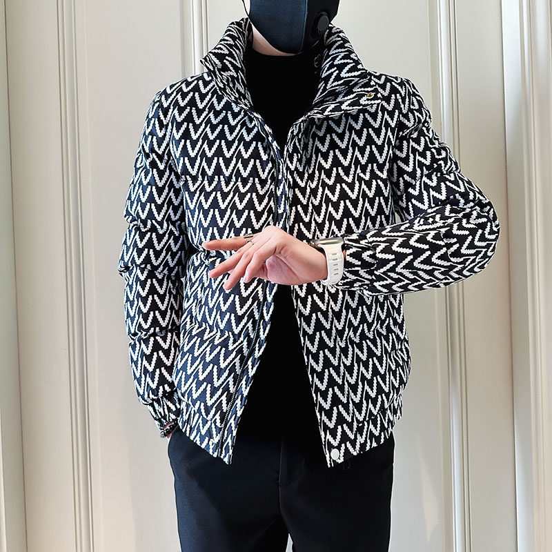 MF43-P138控178冬季社会小伙加厚保暖立领棉衣棉服外套黑3,男装棉衣,电商A220