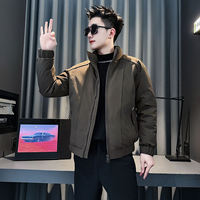 MF92-P138控188冬季社会小伙加厚保暖立领棉衣棉服外套咖色2,男装棉衣,电商A220