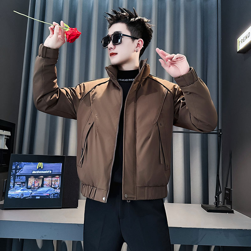 MF96-P138控188冬季社会小伙加厚保暖立领棉衣棉服外套绿色1,男装棉衣,电商A220