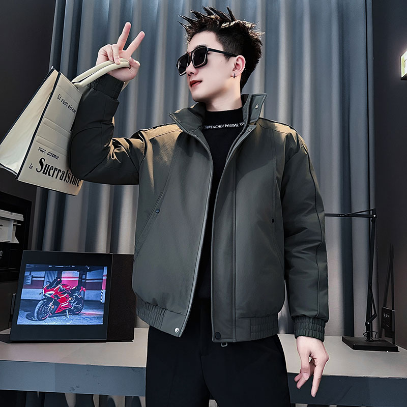 MF103-P138控178冬季社会小伙加厚保暖立领棉衣棉服外套黑色2,男装棉衣,电商A220