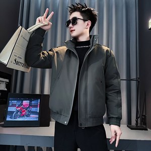 MF103-P138 控178  冬季社会小伙加厚保暖立领棉衣棉服外套 黑色2图片