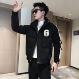 MF54-P138控178冬季社会小伙店主风保暖立领棉衣棉服外套黑4，男装棉衣，电商A220