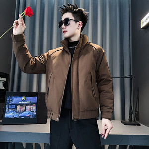 MF96-P138 控188  冬季社会小伙加厚保暖立领棉衣棉服外套  绿色2图片