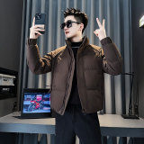 MF83-P138控178冬季社会小伙加厚保暖立领棉衣棉服外套绿色1，男装棉衣，电商A220