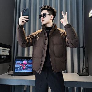 MF83-P138 控178  冬季社会小伙加厚保暖立领棉衣棉服外套 绿色1图片