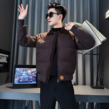 MF82-P138控178冬季社会小伙加厚保暖立领棉衣棉服外套咖色1，男装棉衣，电商A220
