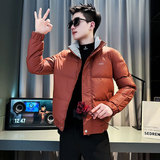 MF56-P138控178冬季社会小伙店主风保暖立领棉衣棉服外套橘1，男装棉衣，电商A220