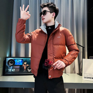 MF56-P138 控178  冬季社会小伙店主风保暖立领棉衣棉服外套 橘1图片