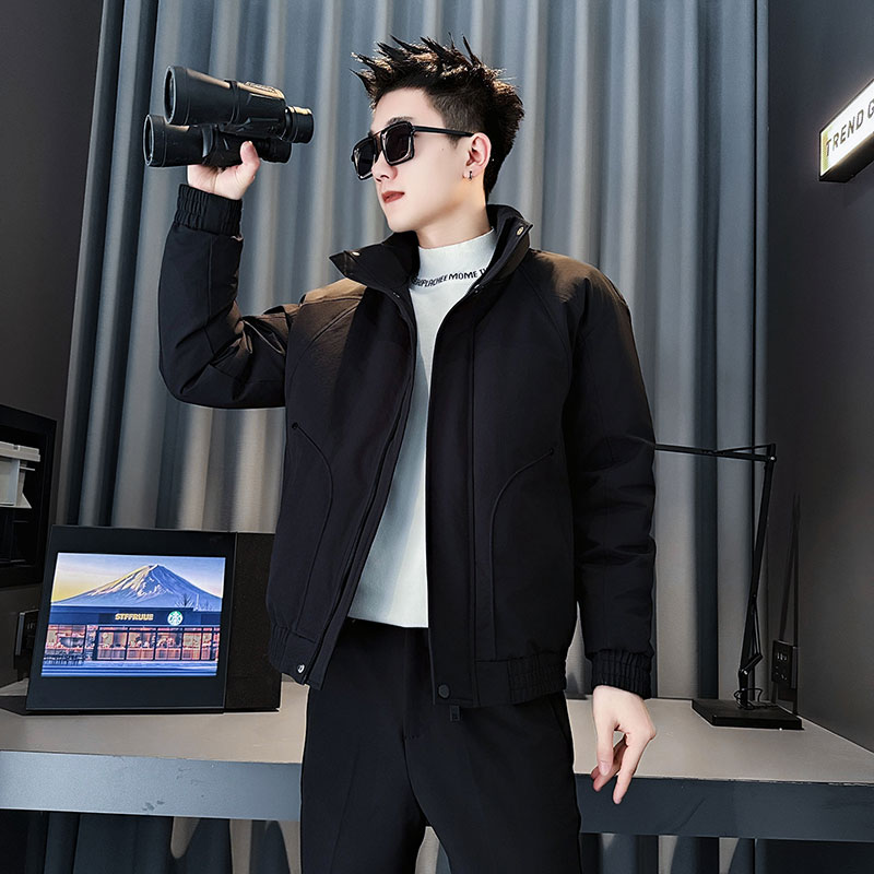 MF94-P138控188冬季社会小伙加厚保暖立领棉衣棉服外套黑色2,男装棉衣,电商A220