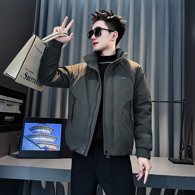 MF101-P138控178冬季社会小伙加厚保暖立领棉衣棉服外套黑色1,男装棉衣,电商A220