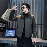 MF101-P138控178冬季社会小伙加厚保暖立领棉衣棉服外套黑色1，男装棉衣，电商A220