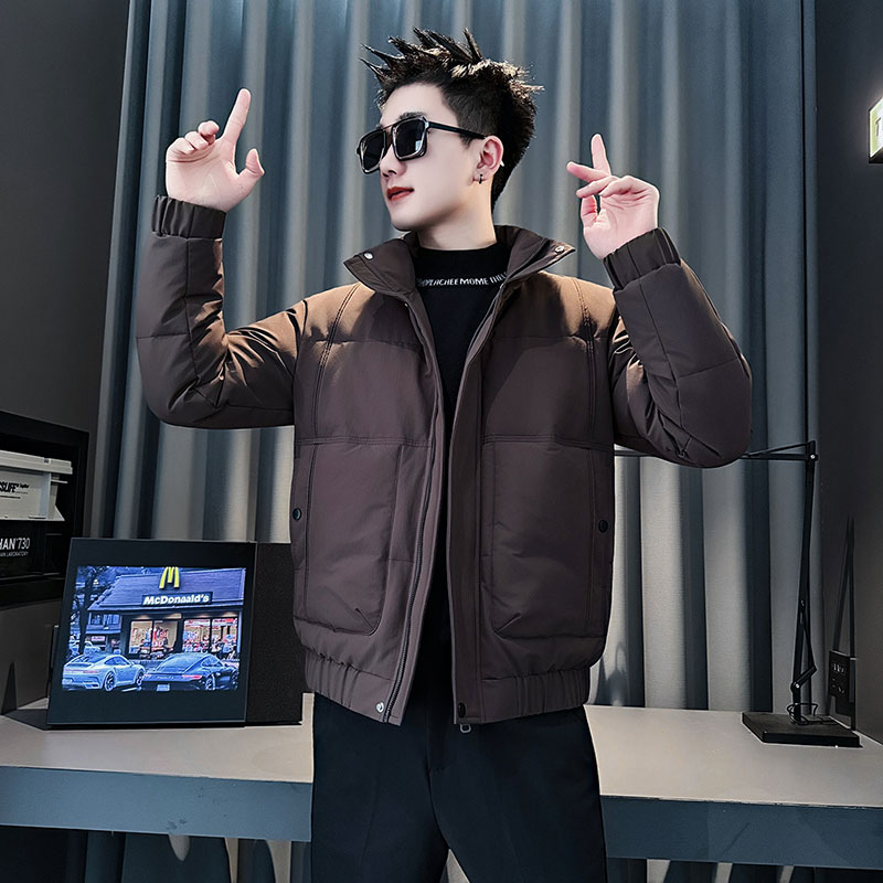 MF95-P138控188冬季社会小伙加厚保暖立领棉衣棉服外套紫色1,男装棉衣,电商A220