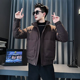 MF95-P138控188冬季社会小伙加厚保暖立领棉衣棉服外套紫色1，男装棉衣，电商A220