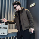 MF107-P138控178冬季社会小伙加厚保暖棉衣棉服连帽外套咖色1，男装棉衣，电商A220