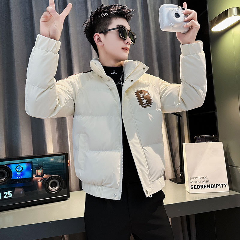 MF54-P138控178冬季社会小伙店主风保暖立领棉衣棉服外套黑2,男装棉衣,电商A220
