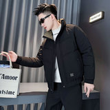 MF102-P138控178冬季社会小伙加厚保暖立领棉衣棉服外套黑色2，男装棉衣，电商A220