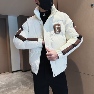 MF54-P138 控178  冬季社会小伙店主风保暖立领棉衣棉服外套 黑4图片