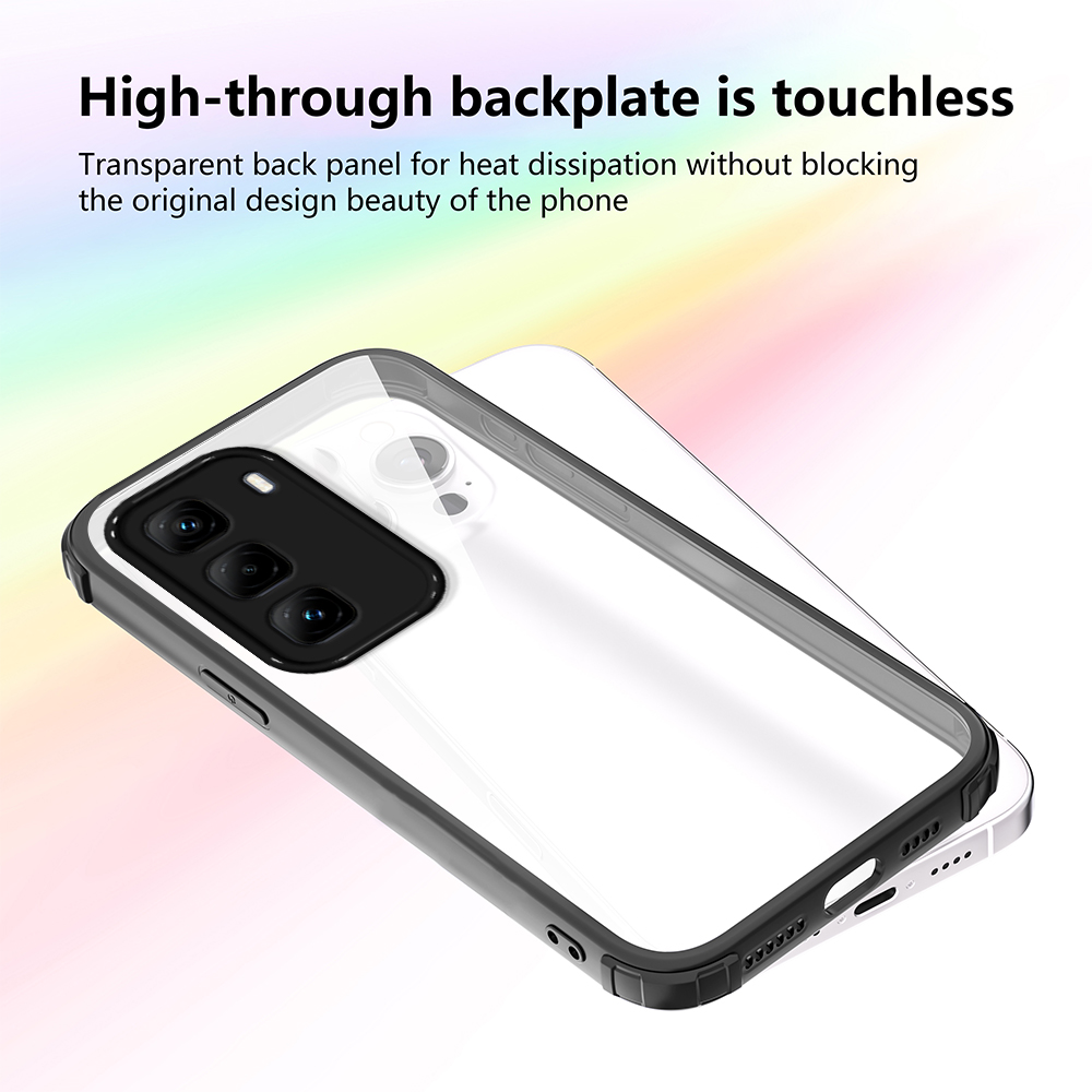 适用外贸Infinix HOT50PRO传音HOT50PRO PLUS手机壳四角防摔HOT50 4G HOT50 5G二合一硬壳软边保护套新款透明