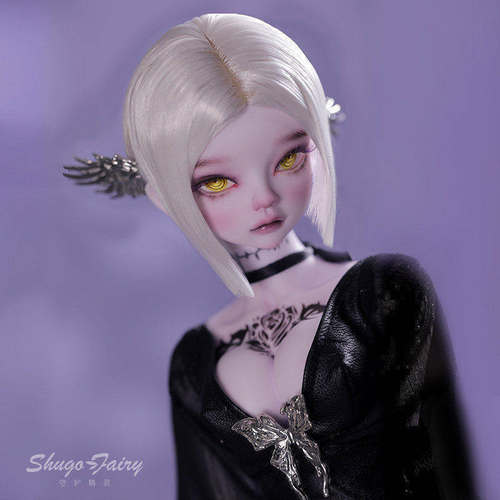 bjd4分娃娃欧式SD人偶女翅膀头饰