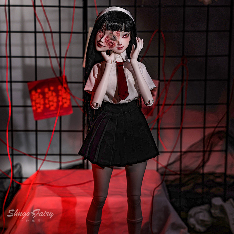 Shuga Fairy正版bjd/sd4四分富江Nano双面脸人鬼gem原创定制化妆