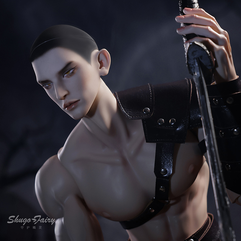 正版3分bjd男娃手工化妆树脂人偶