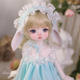 正版 复古睡裙花花SD人形关节可动玩偶树脂娃娃 bjd娃娃6分Hana法式