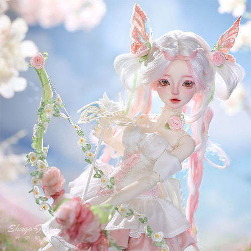 四分bjd娃娃芙芙纯手工化妆