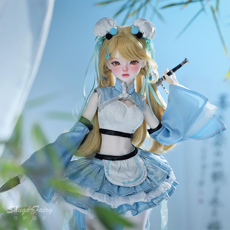 正版bjd女娃四分蓝芷玩偶