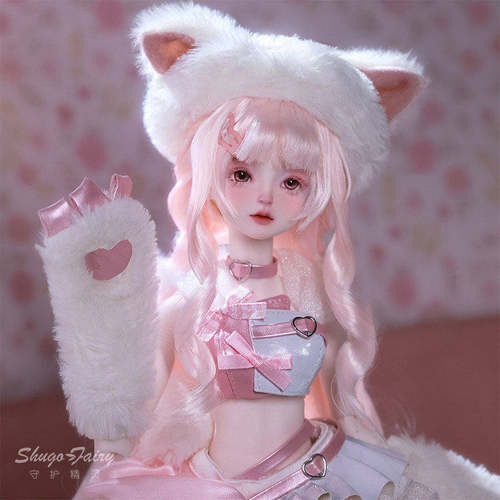 正版bjd女娃芙卡小猫sd玩偶