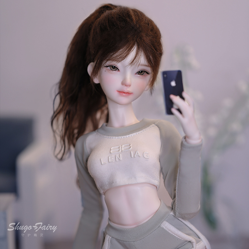 4分娃娃哈娜水绿色少女感运动装