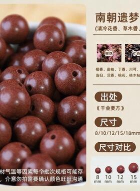 天然中药古法合香圆珠无香精