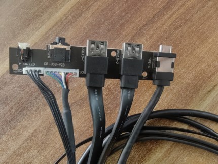 USB3.2GEN2×2高速传输USB3.0Type-C机箱前置面板USB二合一音频