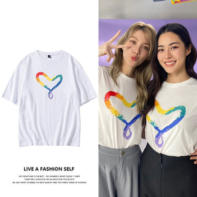 我们的秘密周边LingOrm邝玲玲同款短袖T恤纯棉衣服印花春夏打底衫