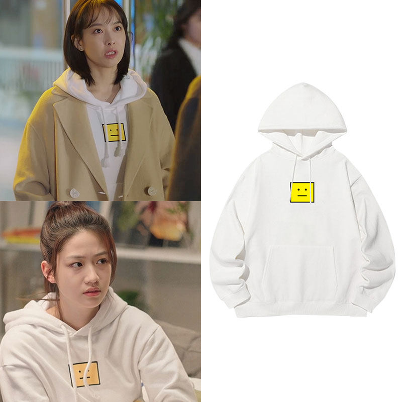 谁都知道我爱你宋茜我的秘密室友向涵之同款卫衣服宽松印花秋冬季