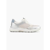 代购 Reebok锐步女士运动板鞋 轻便透气缓震舒适白色中跟系带