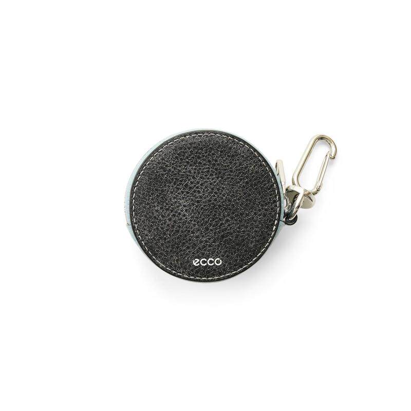 代购Ecco爱步女士钥匙扣收纳钥匙存放耳机携带硬币便携挂件黑色