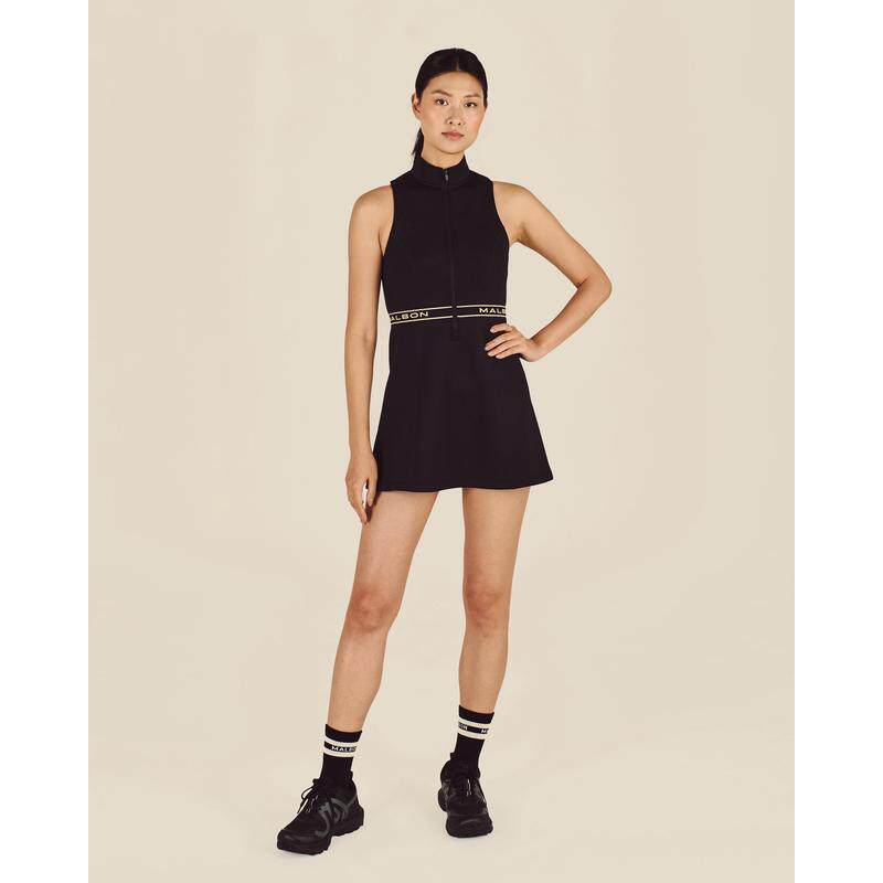 代购Malbon女士运动裙内置短裤贴身舒适透气排汗活动自如高领