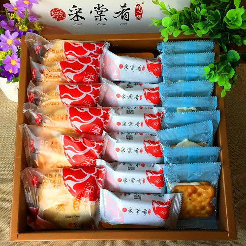 台湾进口食品代购采棠肴综合招牌糕点22入礼盒装特产小吃零食年货
