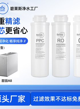 碧莱斯适用于甜田A8款家用反渗透净水器纯水PPC/RO/C全套滤芯配件
