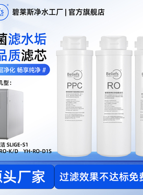 碧莱斯适用水立洁SLIGE S1集成水路净水器通用全套PPC/RO膜/C滤芯
