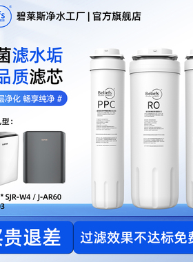碧莱斯滤芯适配苏泊尔净水器滤芯SJR-W4/J-AR60/HR803复合P棉RO膜
