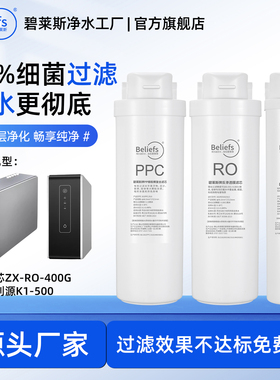 碧莱斯适配钻芯ZX-RO-400G金利源K1-500通用PPC后置CRO反渗透滤芯