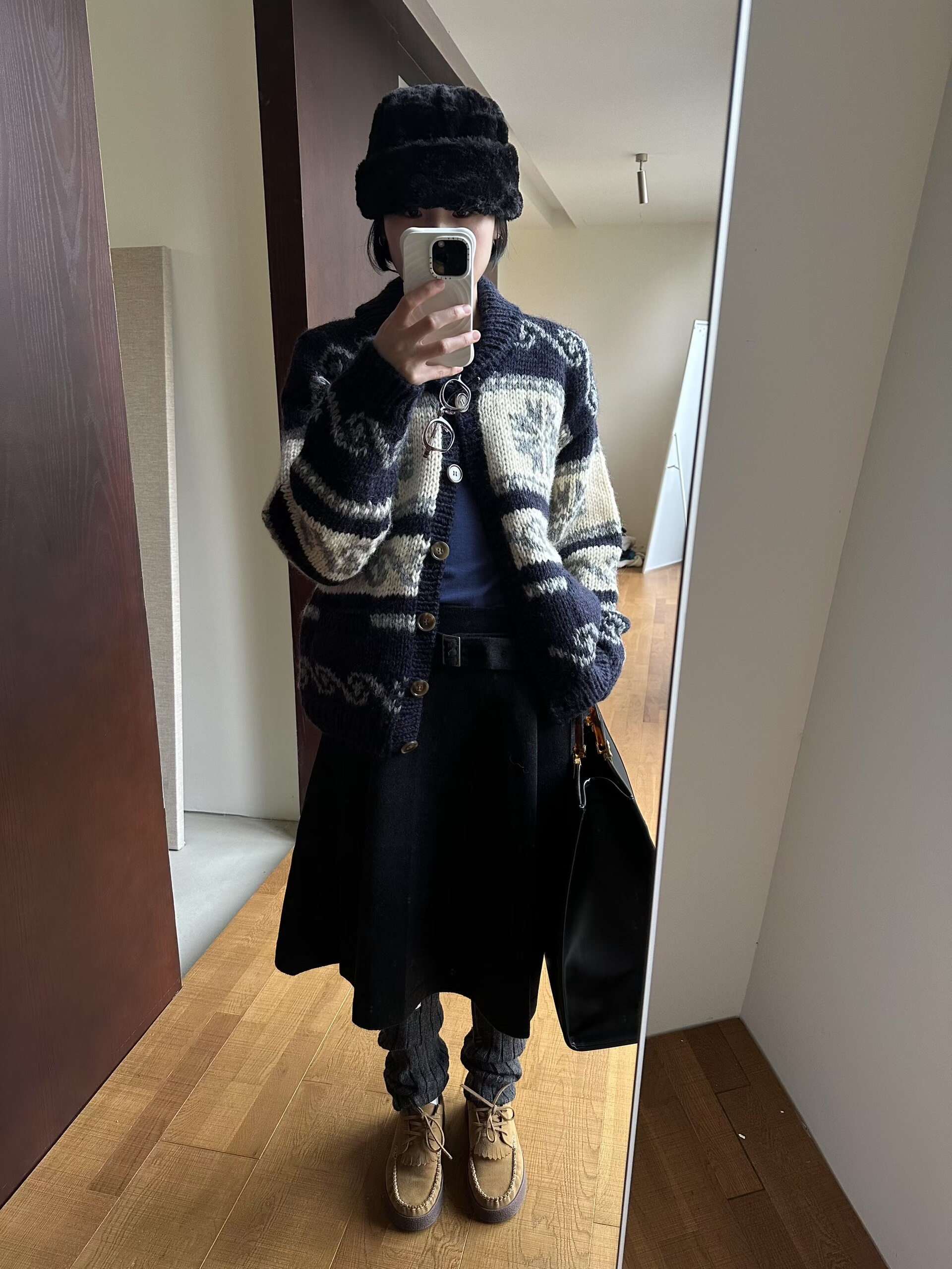 正品name 家  费尔岛毛衣 手工粗棒针织