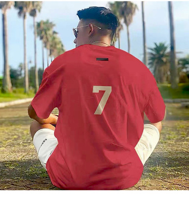 潮男短袖加肥加大essentials