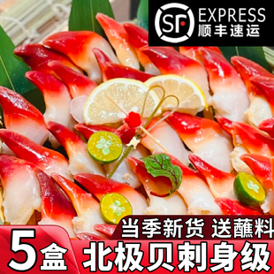 北极贝刺身新鲜切片即食超大刺身海鲜拼盘伴侣寿司料理半成品商用