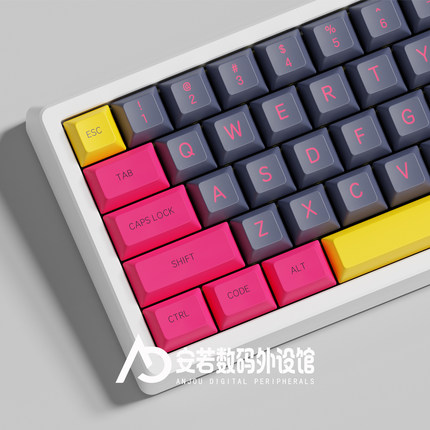 爱菲复古波键帽二色工艺光头SA高度爱菲ABS172键大全套 68 84 8