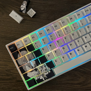 新款玛奇玛键帽 原厂高度五面热升华加厚pbt个性化键帽