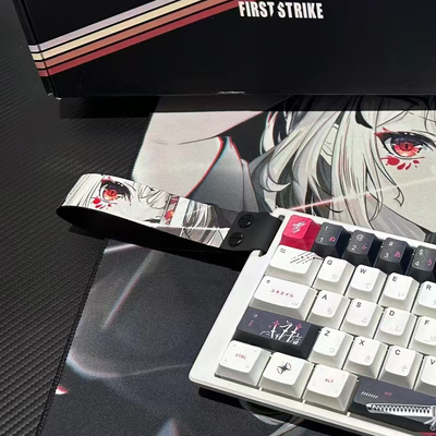 键盘飘带装饰带个性头文字D挂饰wooting键盘带ATK68键盘挂绳通用