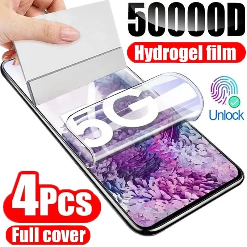 4Pcs Hydrogel Film for Samsung S25 S24 S20 S22 S21 Ultra S10